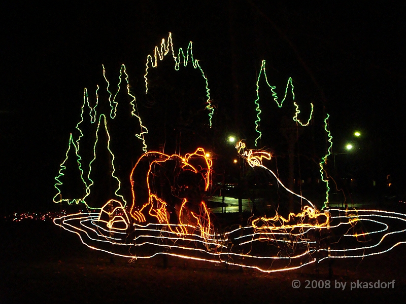 062 Toledo Zoo Light Show [2008 Dec 27].JPG - Scenes from the Toledo Zoo Light Show.